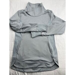 Athleta Gray Mock Neck Long Sleeve Performance Pullover Top Women's XS‎